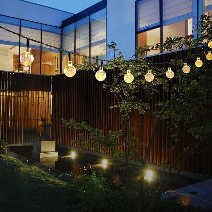 21FT 30 LED Outdoor Solar String Lights Crystal Ball Lights for Garden Decor gallery