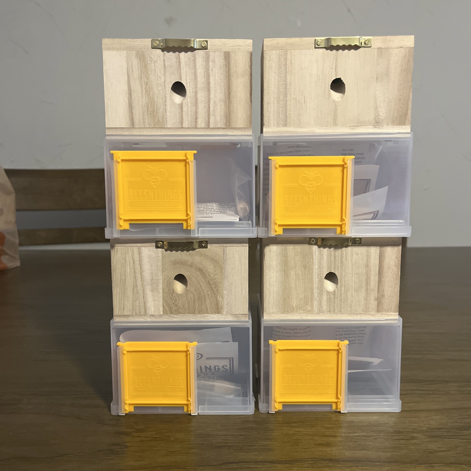 NEW Bees N Things Carpenter Bee Trap - Lot Of 4 - Wood Outdoor Non-Toxic gallery