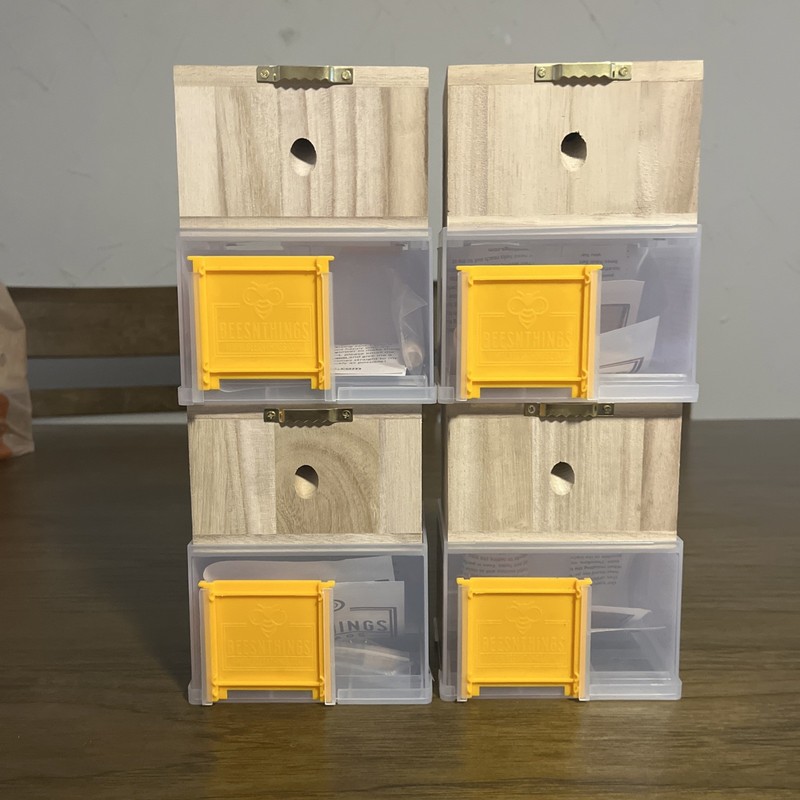 NEW Bees N Things Carpenter Bee Trap - Lot Of 4 - Wood Outdoor Non-Toxic gallery