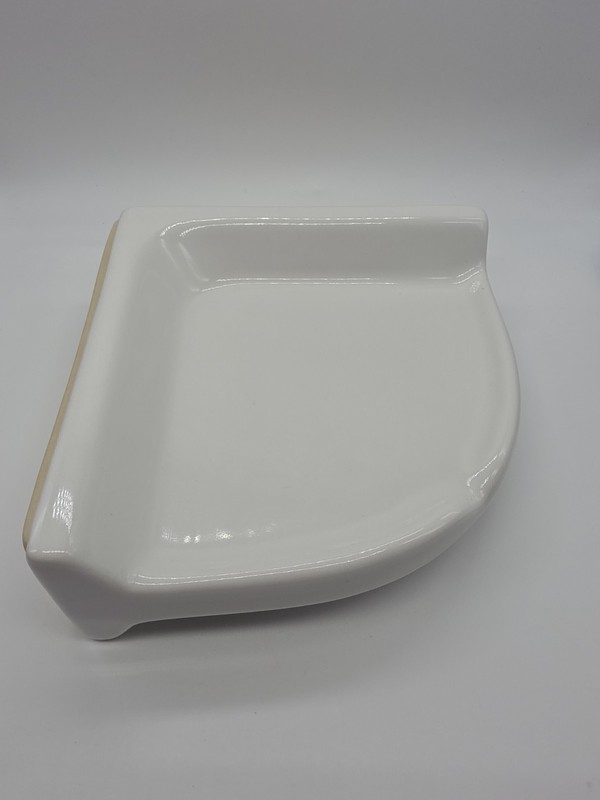 American Olean Off White Ceramic Tile Corner Shelf 7 X 7 AO10BA765CC1P2 gallery