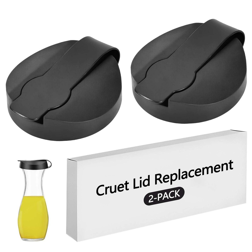 2Pack Replacement Lids For Good Seasons Salad Dressing Cruet Glasses,FoodGrad...