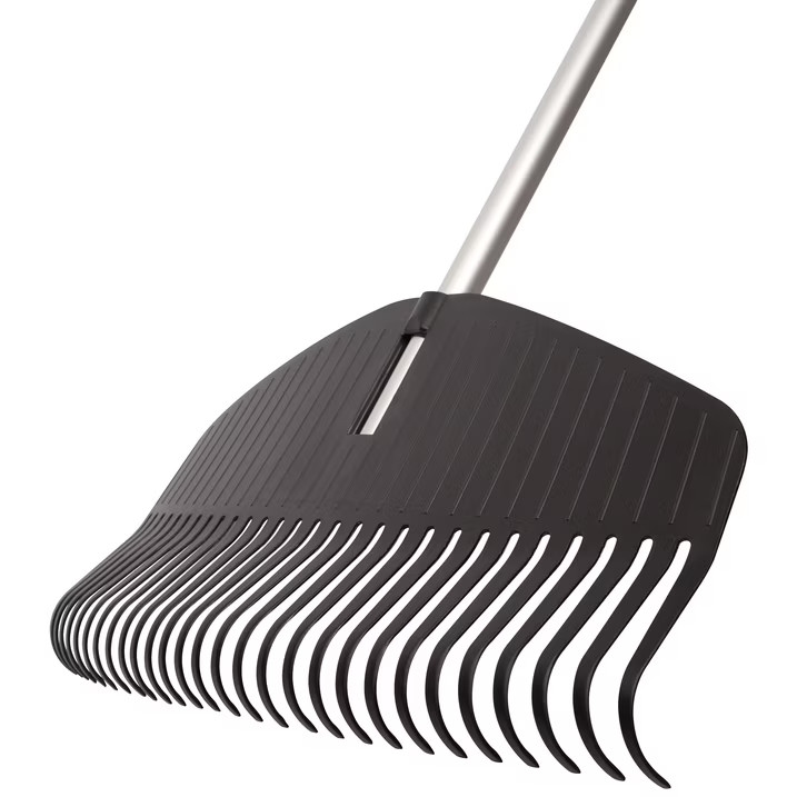 Fiskars Poly Leaf Rake, Leaf Rake, 67" Length gallery