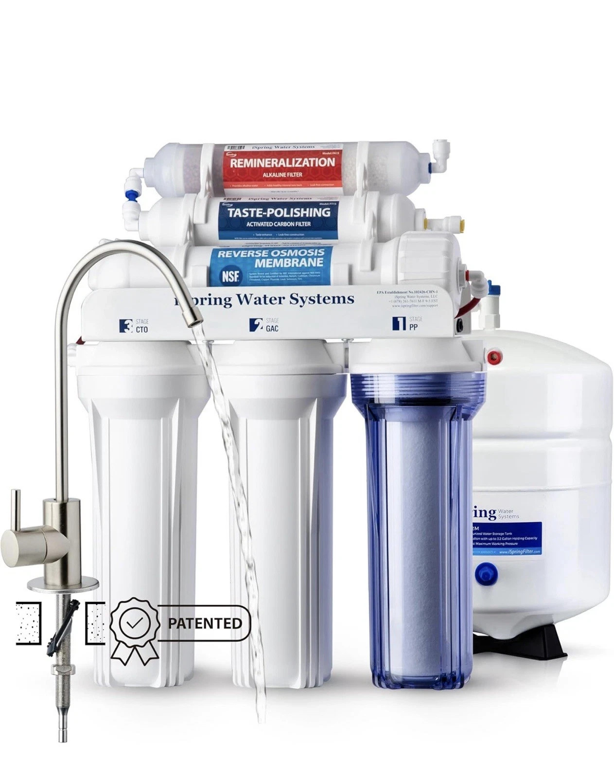 iSpring RCC7AK NSF Certified 75 GPD Alkaline 6-Stage Reverse Osmosis System gallery