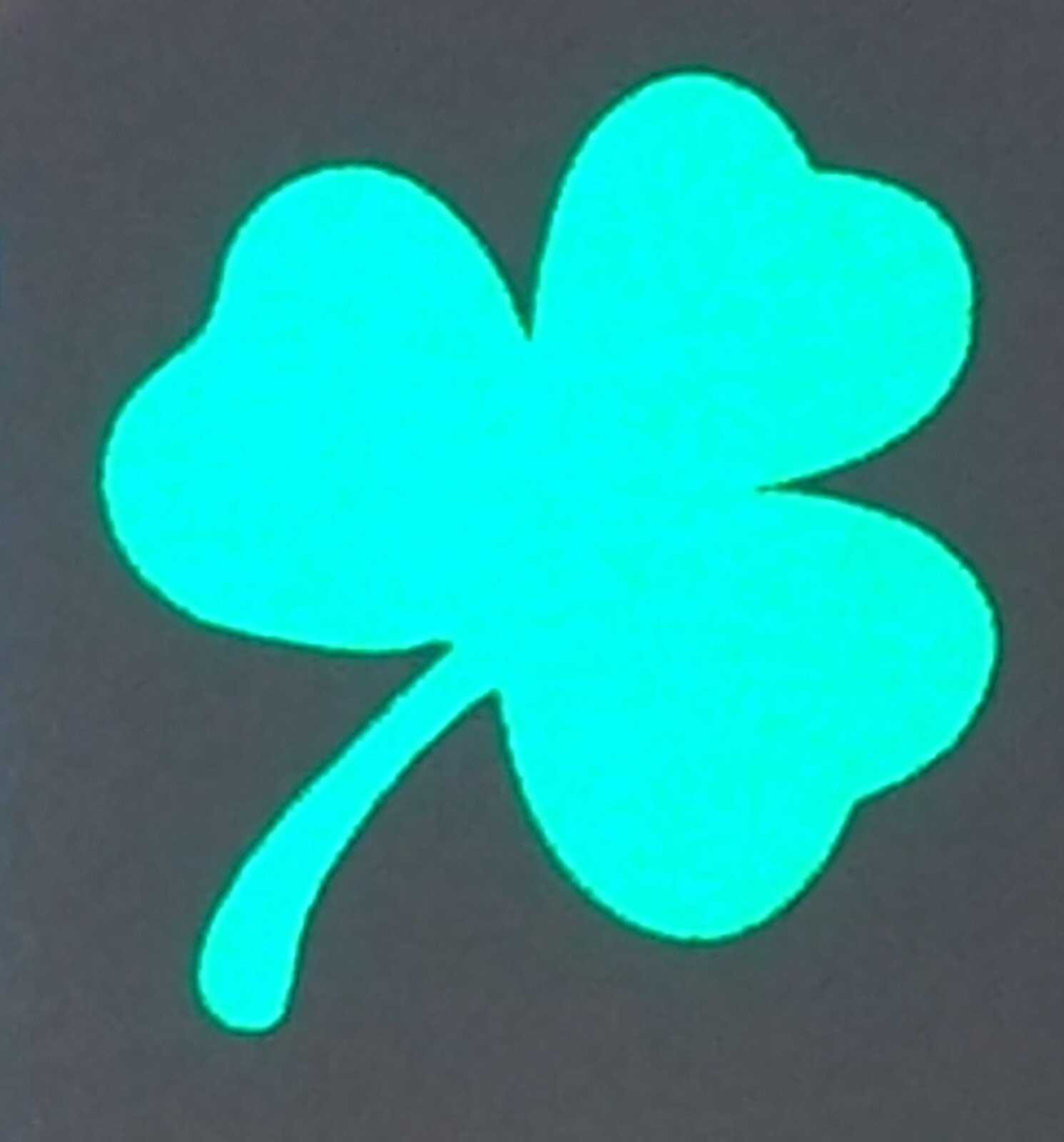Reflective Vinyl Clover Shamrock Plain Fire Helmet Decal Sticker multiple sizes gallery
