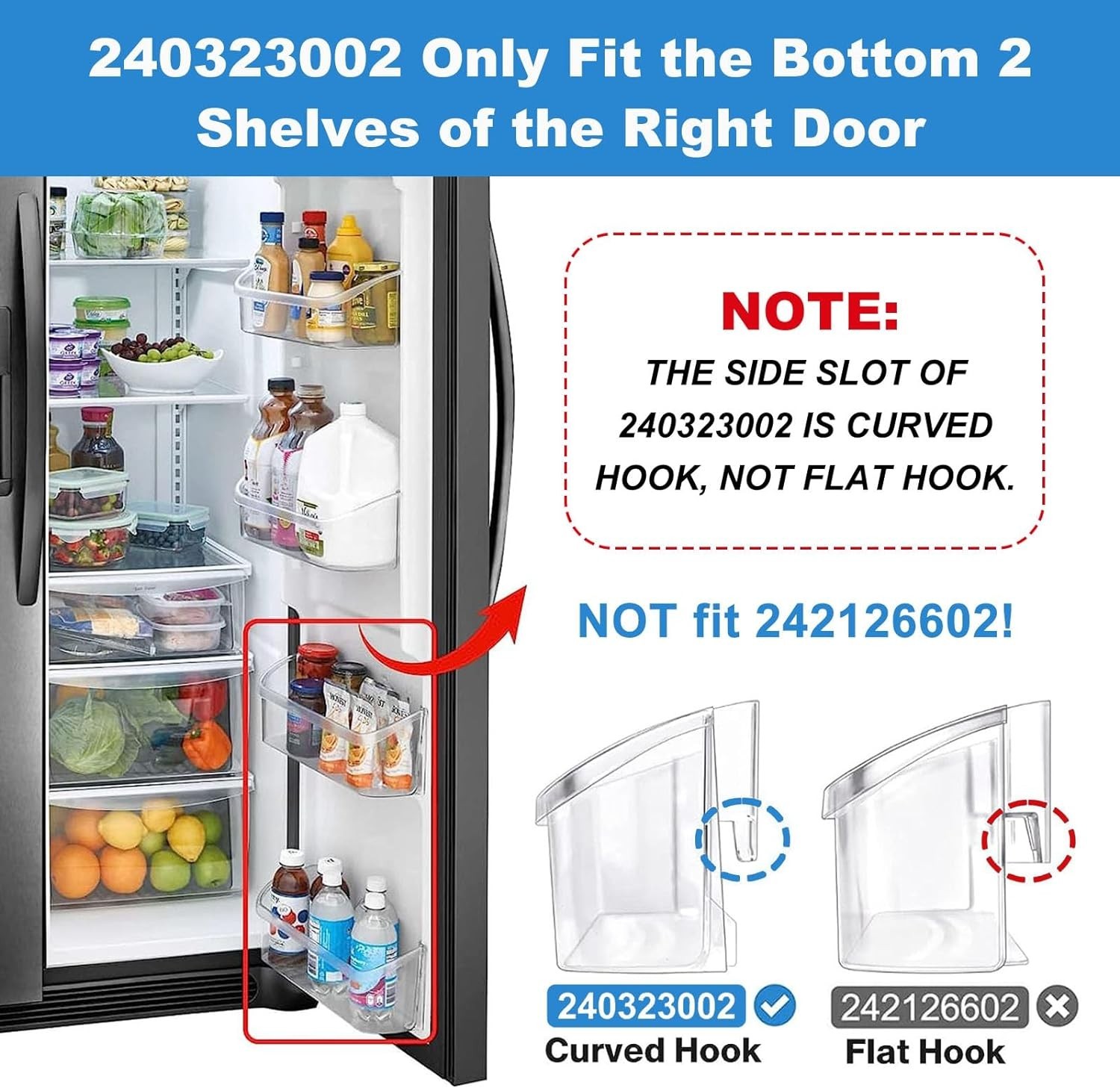 Door Bin Shelf Compatible with Frigidaire Gallon Door Bin gallery