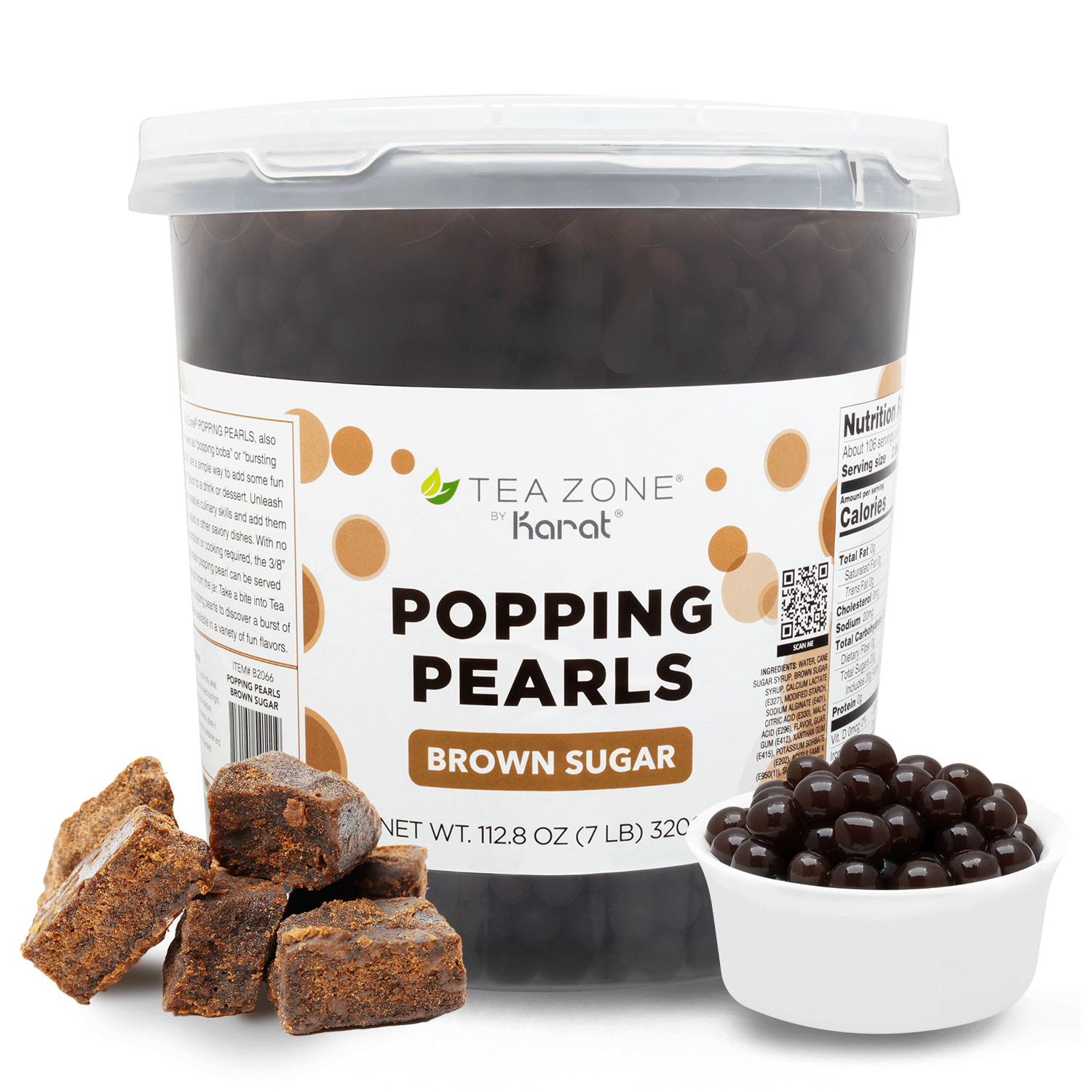 Tea Zone Brown Sugar Popping Pearls - Jar (7 lbs), B2066 gallery