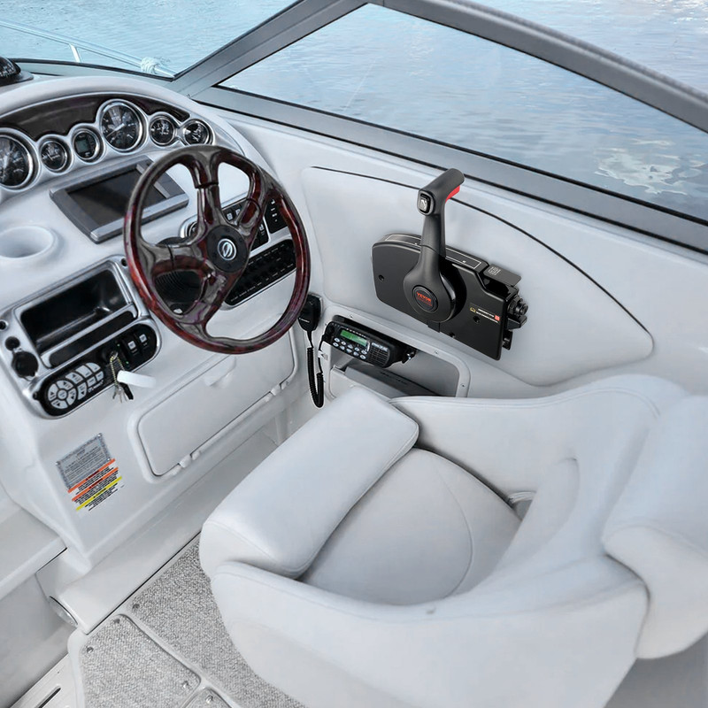 Boat Throttle Control - Side-Mounted Outboard Remote Control Box for Mercury PT gallery