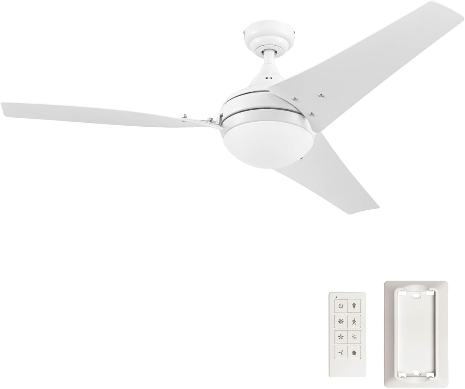Prominence Home Maxon Modern 52 Inch Ceiling Fan with Light, Medium, White gallery