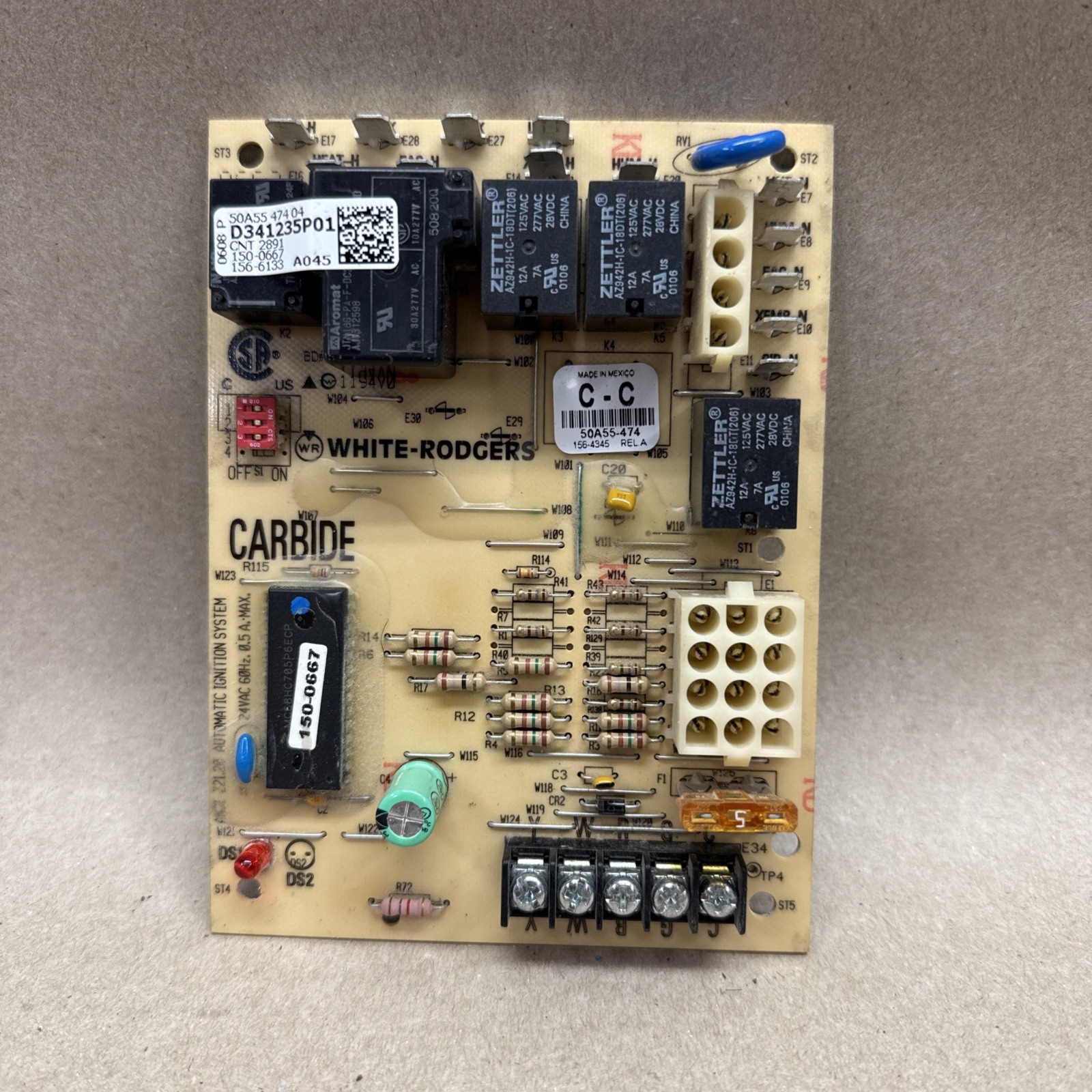 TESTED Furnace Control Circuit Board 50A55-474-04 D341235P01 White-Rodgers B12 gallery