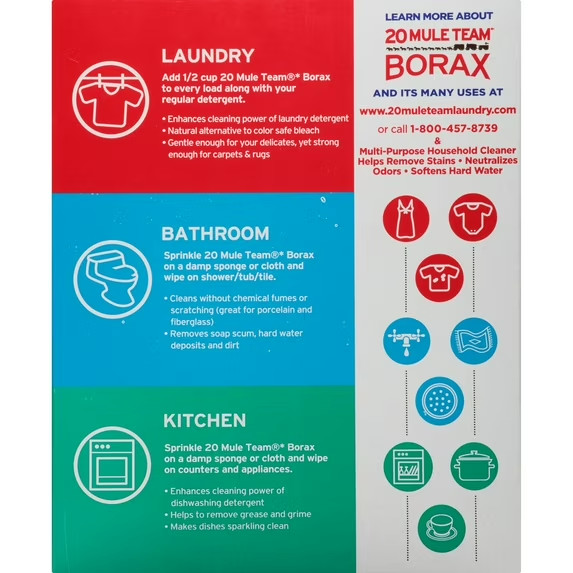 (3 PACK ) 20 Mule Team Detergent Booster - 65oz. gallery