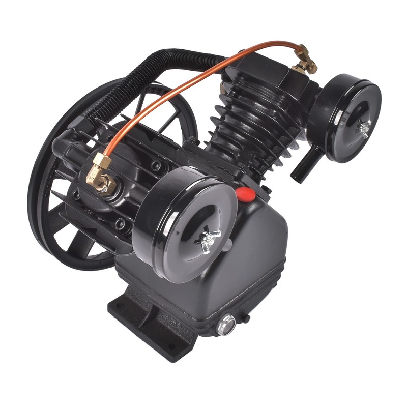 Single Stage Air Compressor Pump 2 Cylinder Cast Iron 15 SCFM 950-1400 RPM gallery