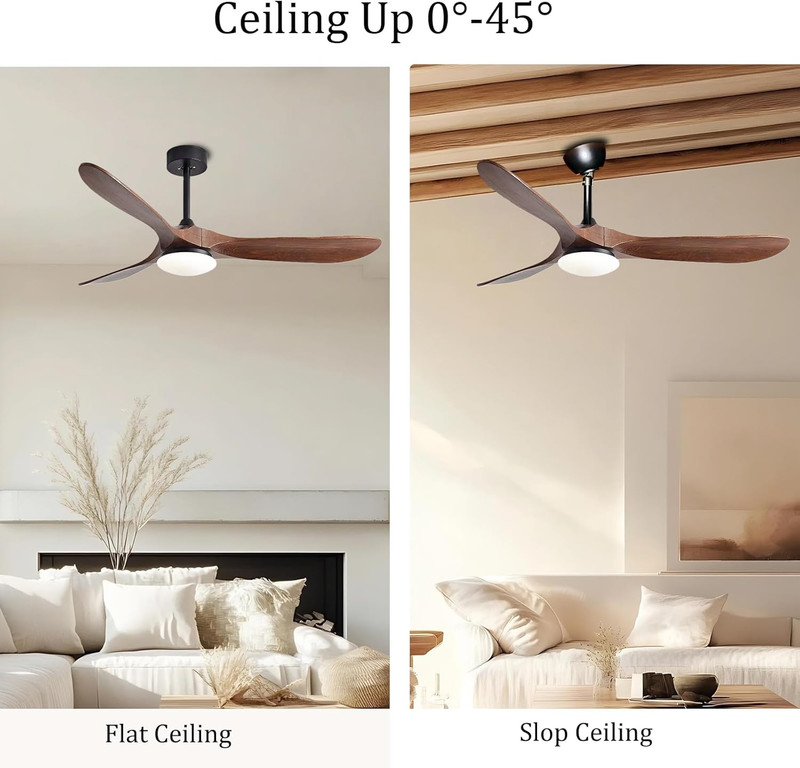 Universal Ceiling Fan Adapter for Angled Ceilings up to 45° - White gallery