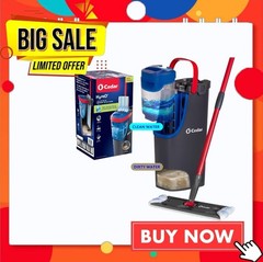 O-Cedar H2prO Flat Mop System | Quick Cleaning Tool | Clean with Clean Water