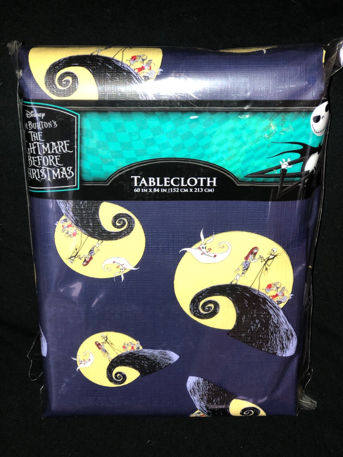 The Nightmare Before Christmas Vinyl Tablecloth 60 X 84 Jack Skellington gallery
