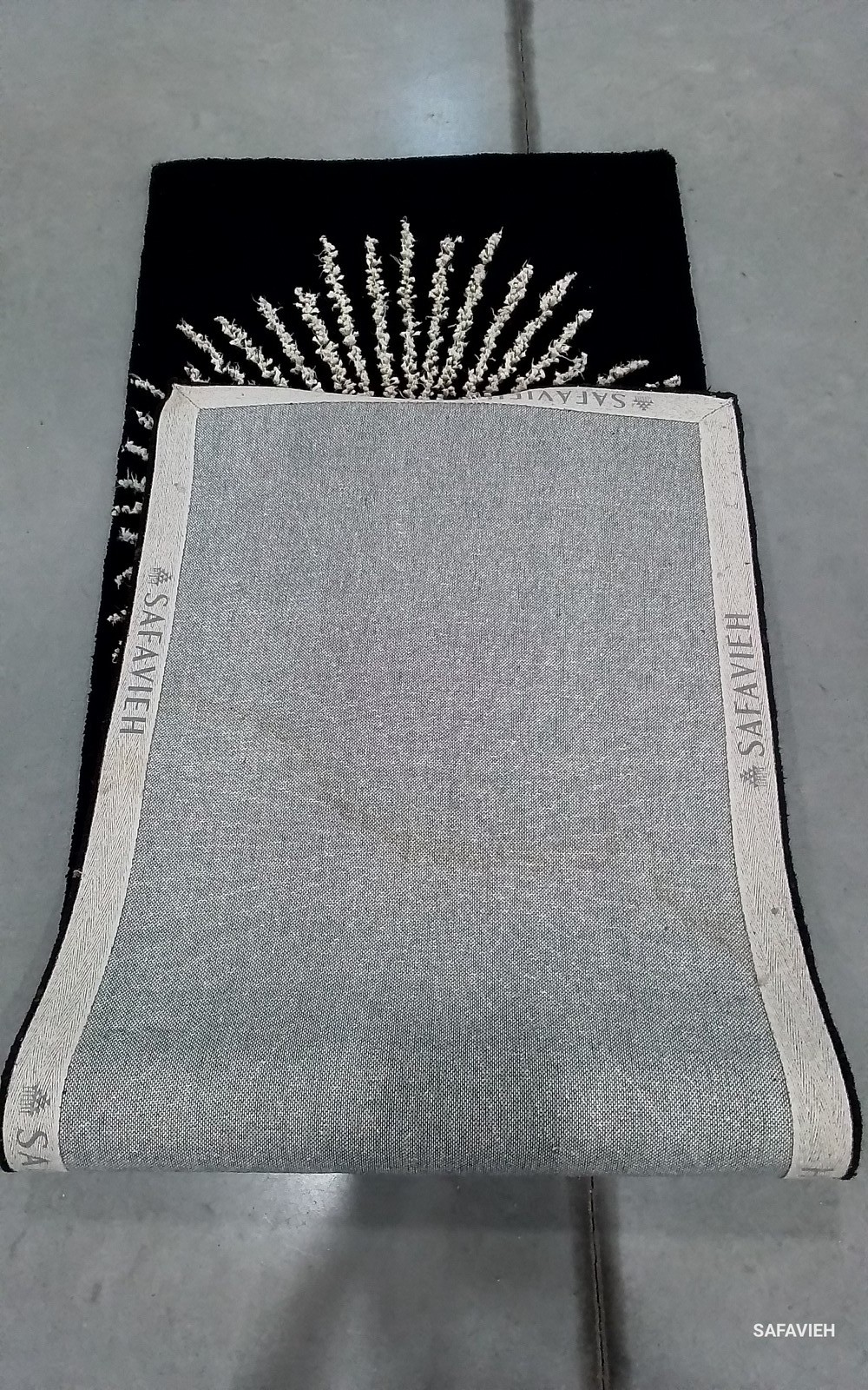 BLACK / BEIGE 2'-6" x 8'-0" Back Stain Rug, Reduced Price 1172800684 SOH655Z-28 gallery