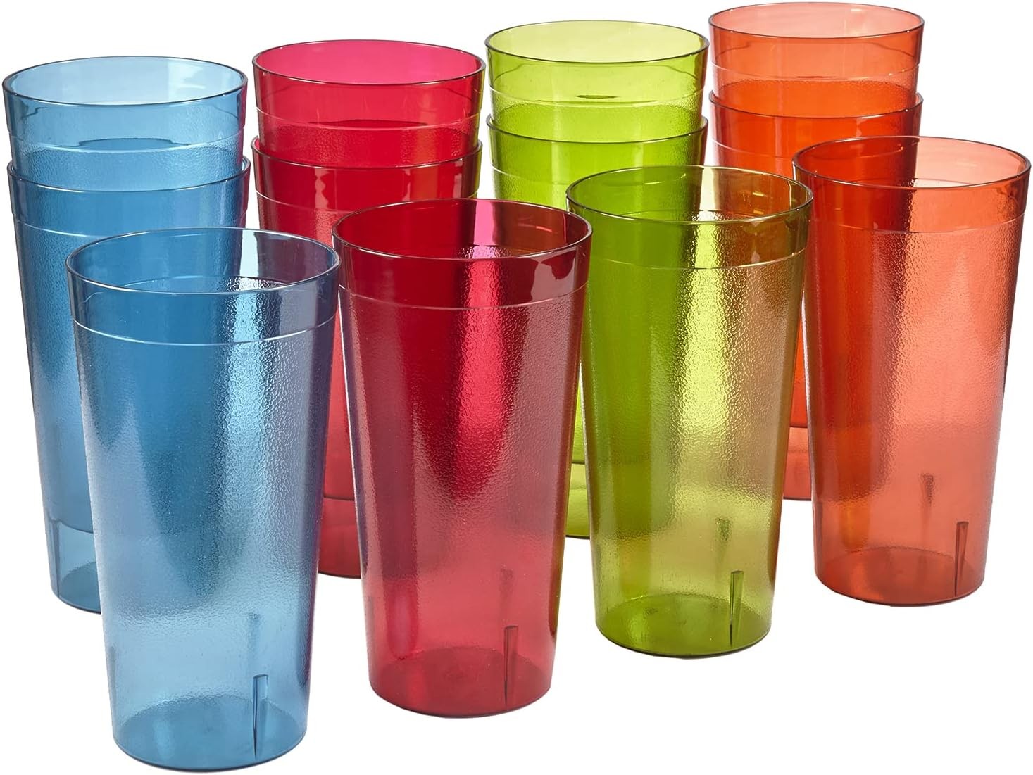 Cafe Break-Resistant Plastic 20oz Restaurant-Quality Beverage Tumblers | Set of gallery