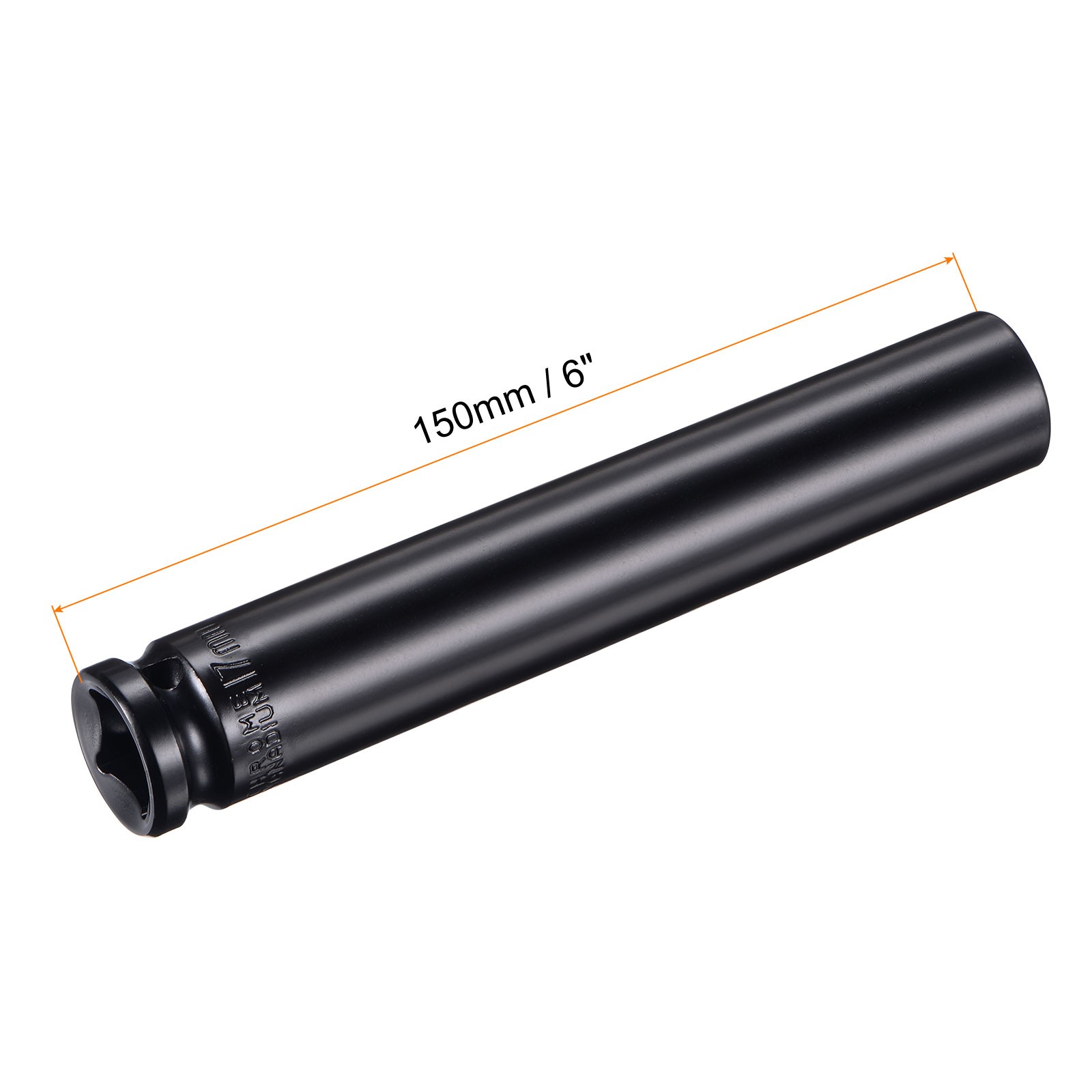 17mm Deep CR-V Steel Socket For Disassembly Tightening Nuts 6" Length gallery