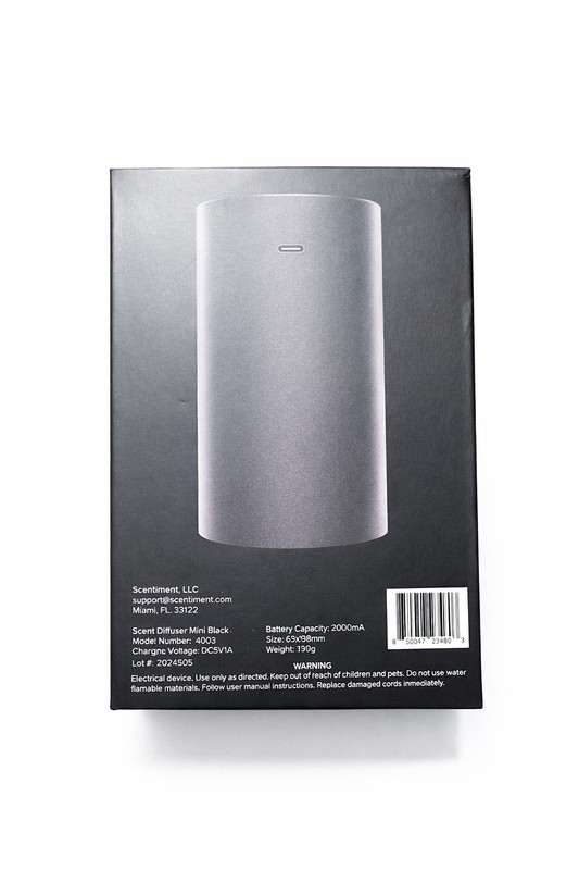 Scentiment Mini Scent Diffuser Black Rechargeable Portable Aromatherapy Device gallery