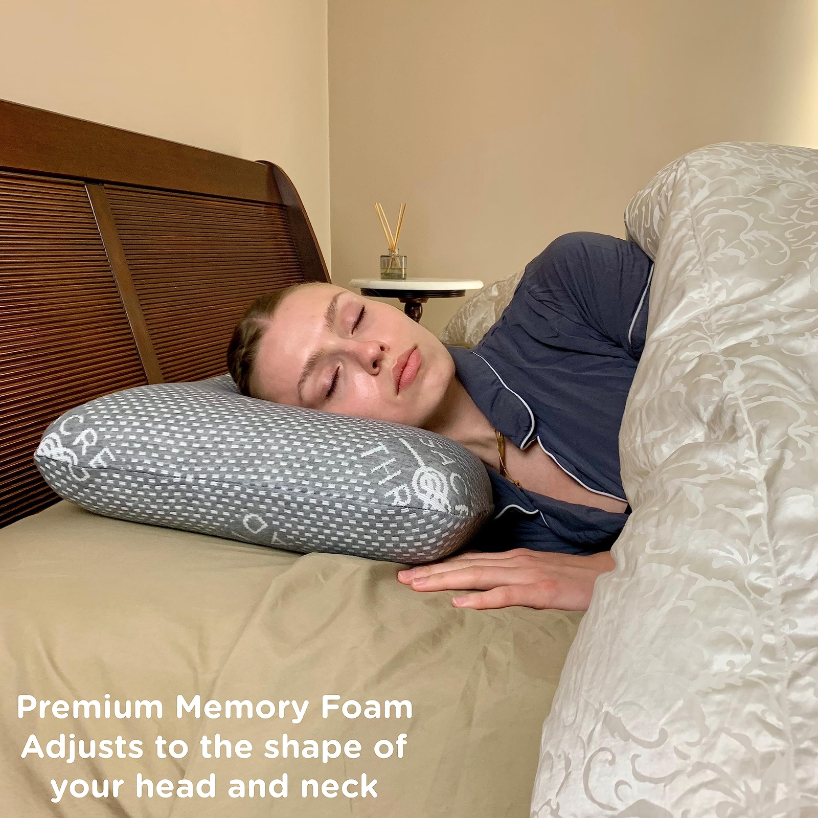 Sacred Thread Memory Foam Pillow Adaptive Memory Foam for Pressure Relief gallery