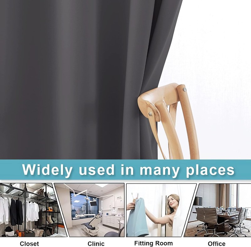 Adjustable Ceiling to Floor Drapes - Room Partition Curtain gallery