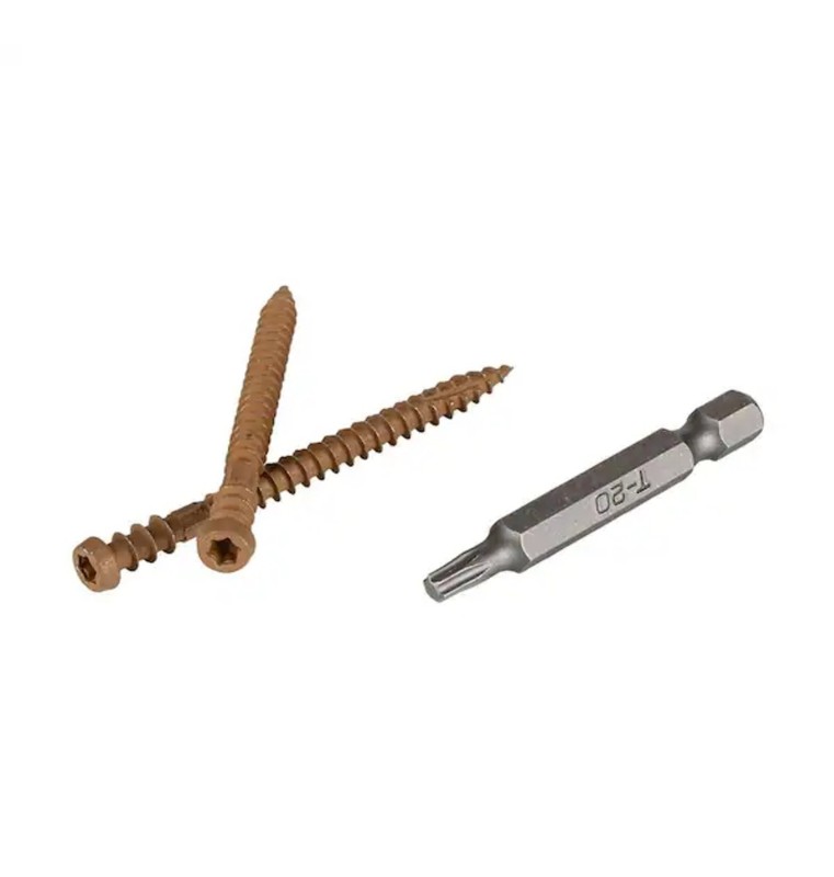 Toploc Composite Deck Screw for Teak Teck 100 Sq. Ft. (350 2-1/2 In. #8 Torx O gallery