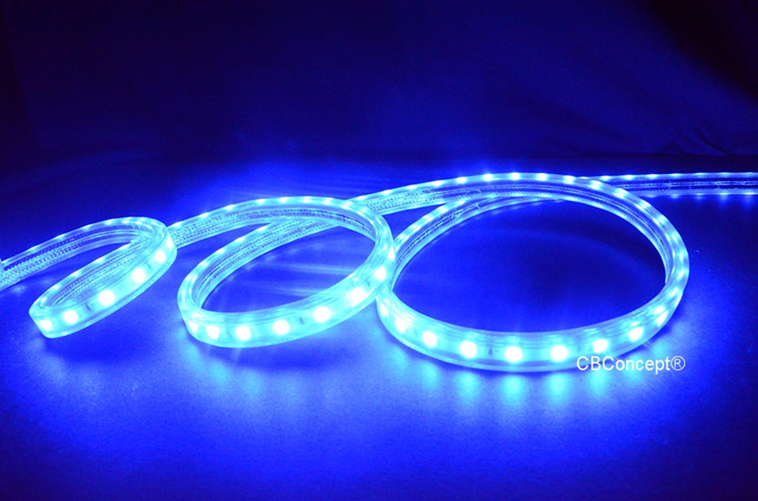 UL Listed,20 Feet,BLUE,Dimmable,Super Bright 5400 Lumen 120Volt Flat LED Strip gallery