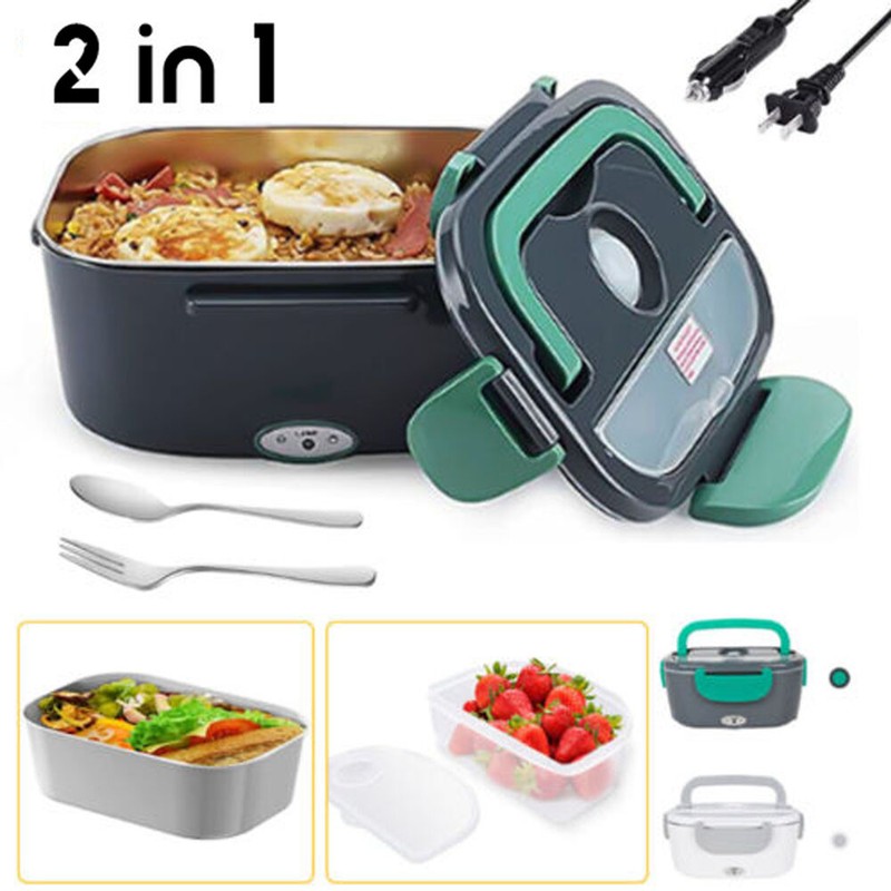 65W Electric Heating Lunch Box Portable for Car & Office Food Warmer Container gallery