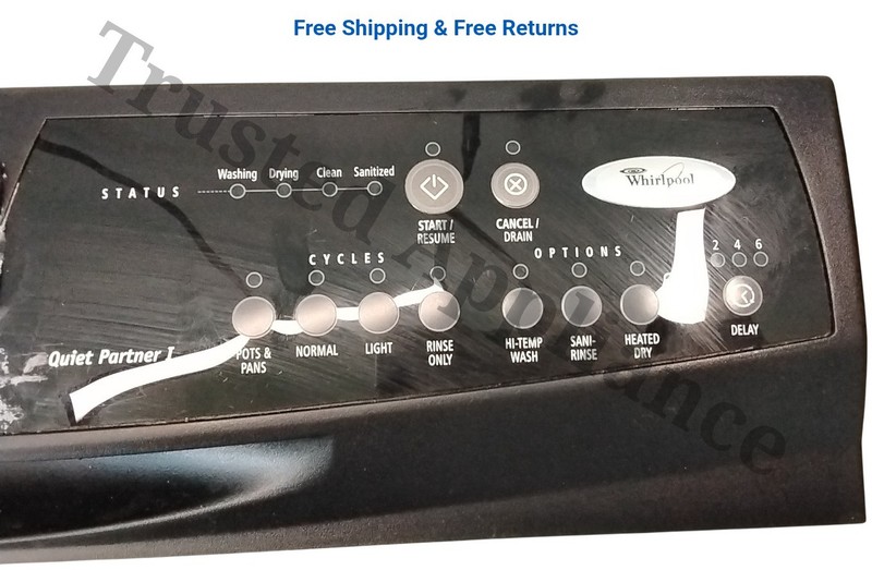 OEM Dishwasher Control Panel PN #8575644 BLACK FREE SHIPPING White gallery