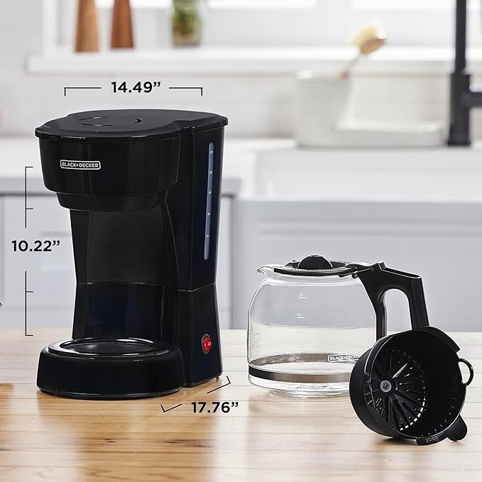 BLACK+DECKER 12-Cup Coffee Maker with Easy On/Off Switch gallery