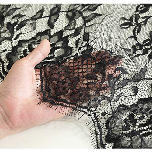 Ultra-Thin and Lightweight Rustic Lace Tablecloth, Black Nordic - Perfect for gallery
