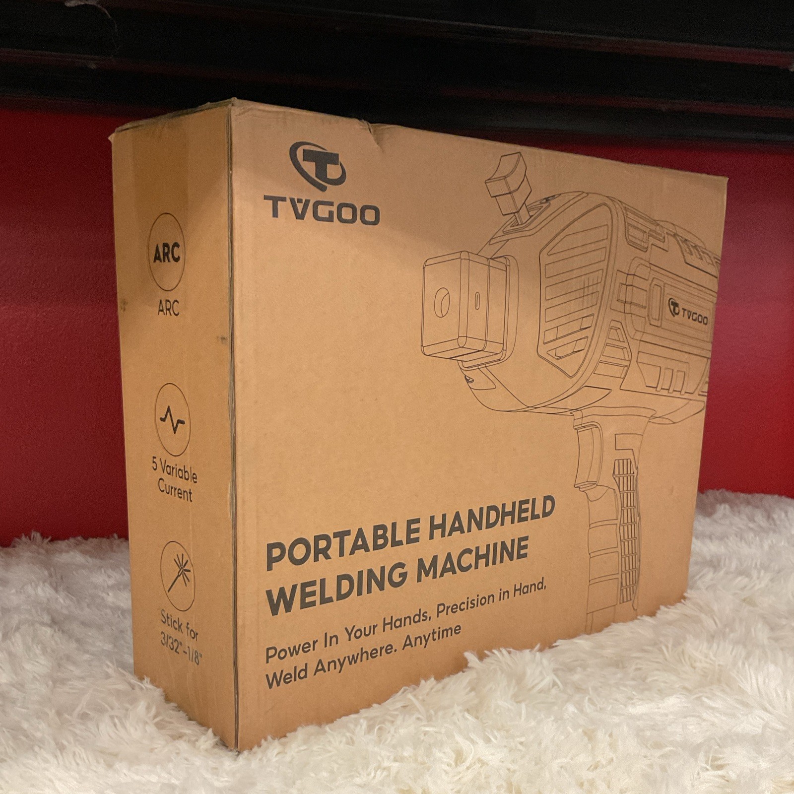 TVGOO Portable Handheld Arc Welder 110V Corded Electric Brown 3.8 lb gallery