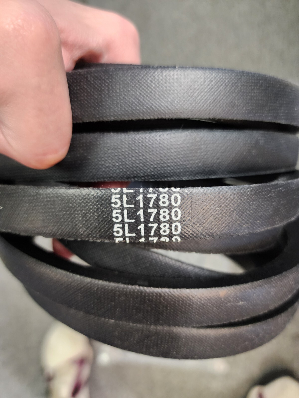 5L1780 Fractional V belt, Outside Length: 178 in x 1/2 In, Replacement Diesel gallery