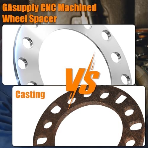 6mm 8 Lug Universal Wheel Spacers Compatible with silver 6mm (1/4") Thick-4PC gallery