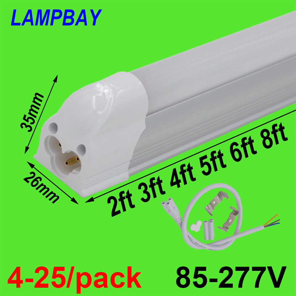 T5 Integrated Bulb LED tube light 2FT.3FT.4FT.5FT.6FT.8FT slim bar lamp 85-277V gallery