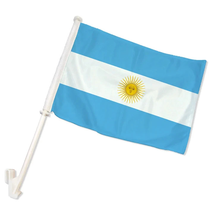 Argentina Double Sided Car Flag Argentina Car Window Flag