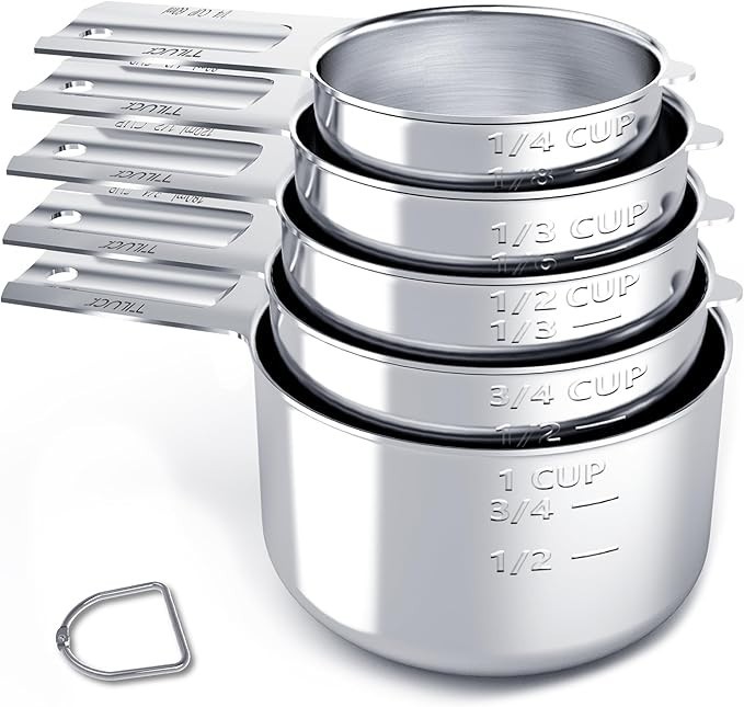 Stainless Steel Measuring Cups & Spoons Set, Cups and Spoons 10 pieces gallery
