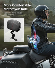 Motorcycle Backrest Sissy Bar, Compatible with Harley-Davidson Touring Street Gl