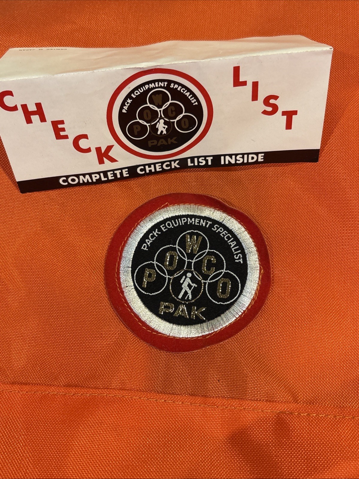 Powco 1970’s Orange Backpack W Frame In Original Box 3