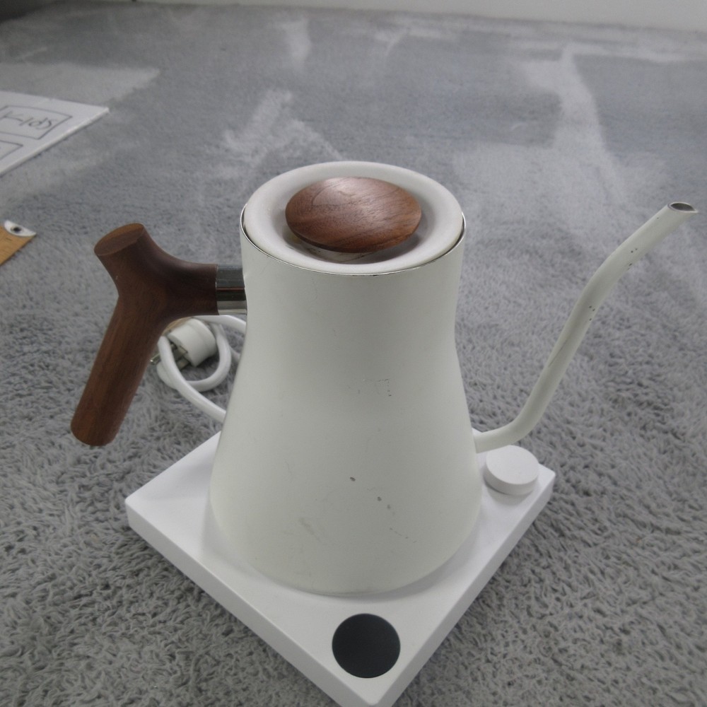 Fellow Stagg EKG Pro Electric Gooseneck Kettle Matte White Maple Handle