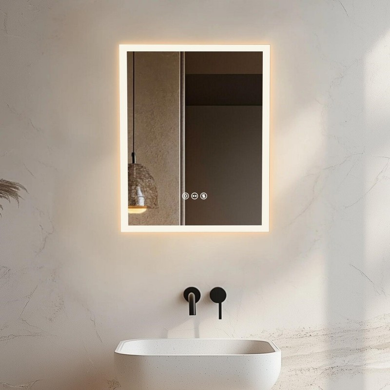 LED Backlit Bathroom Mirror with Light 3Color White/Warm/Natural Anti-Fog Mirror gallery