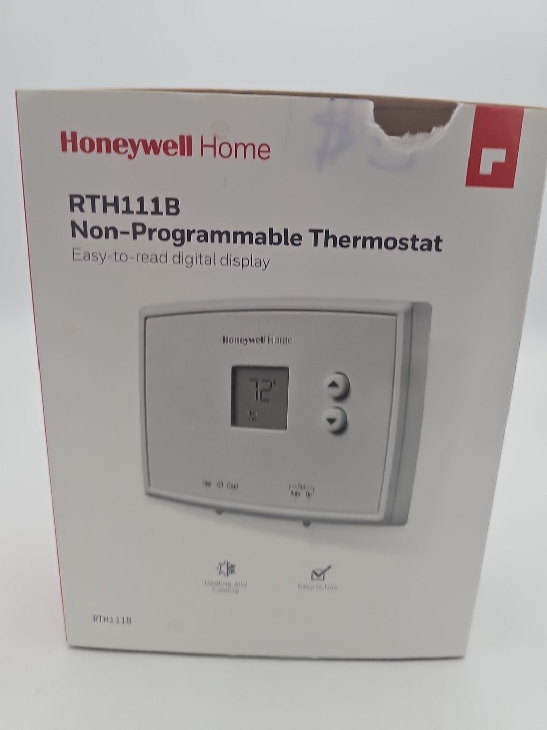 Honeywell Home RTH111B X1N Non-Programmable Thermostat Open Box New Never Used gallery