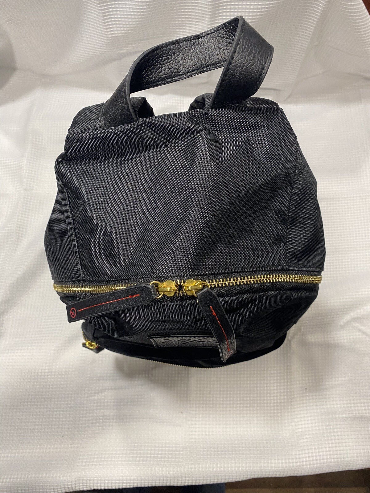 Plexus Brand Backpack, Black W/Gold Hardware. 2