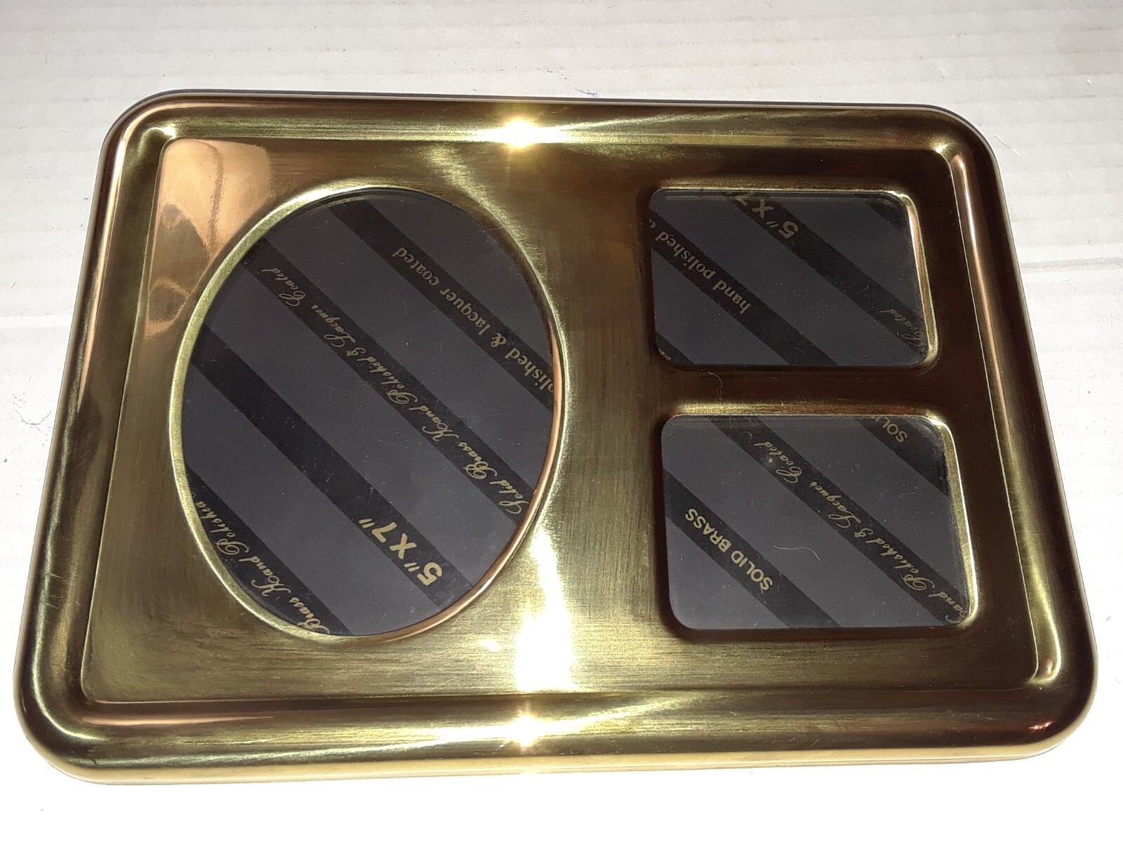 Brass Picture Frame 5X7 inches Displays In Portrait or Landscape Gold Polished gallery