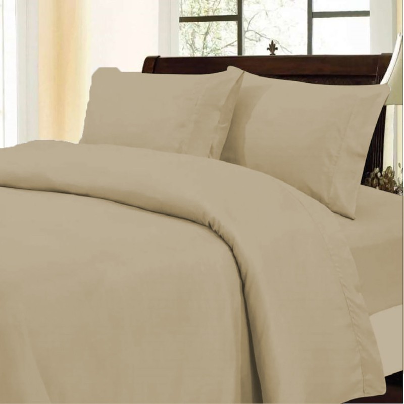 Soft Bedding 1000 - 1200 Thread Count 100% Cotton Taupe Solid Select Item gallery