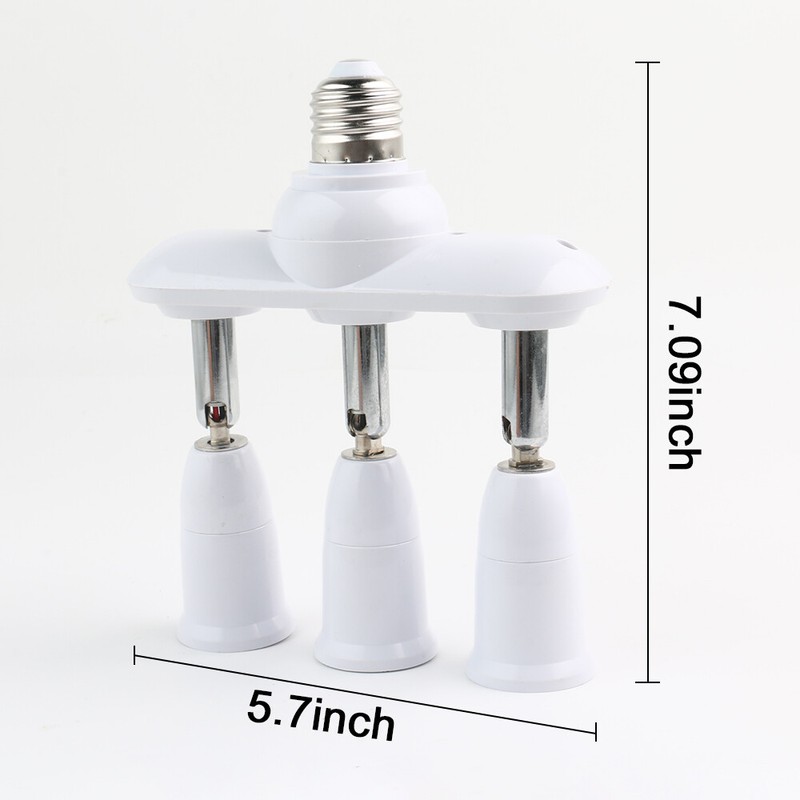 E26/E27 Socket Splitter Adjustable Converters Lamp Base Holder for E27 LED Bulb gallery
