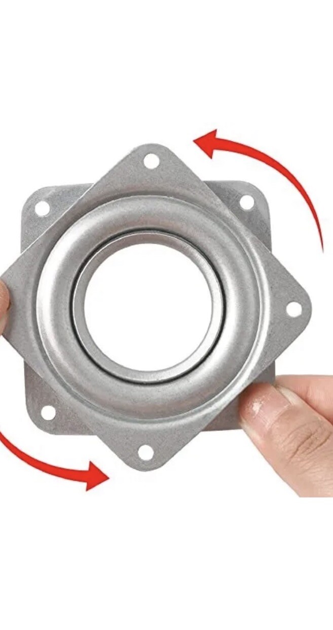 2 Pack 4 Inch Square Lazy Susan Turntable Bearings Heavy Duty Swivel Plate gallery