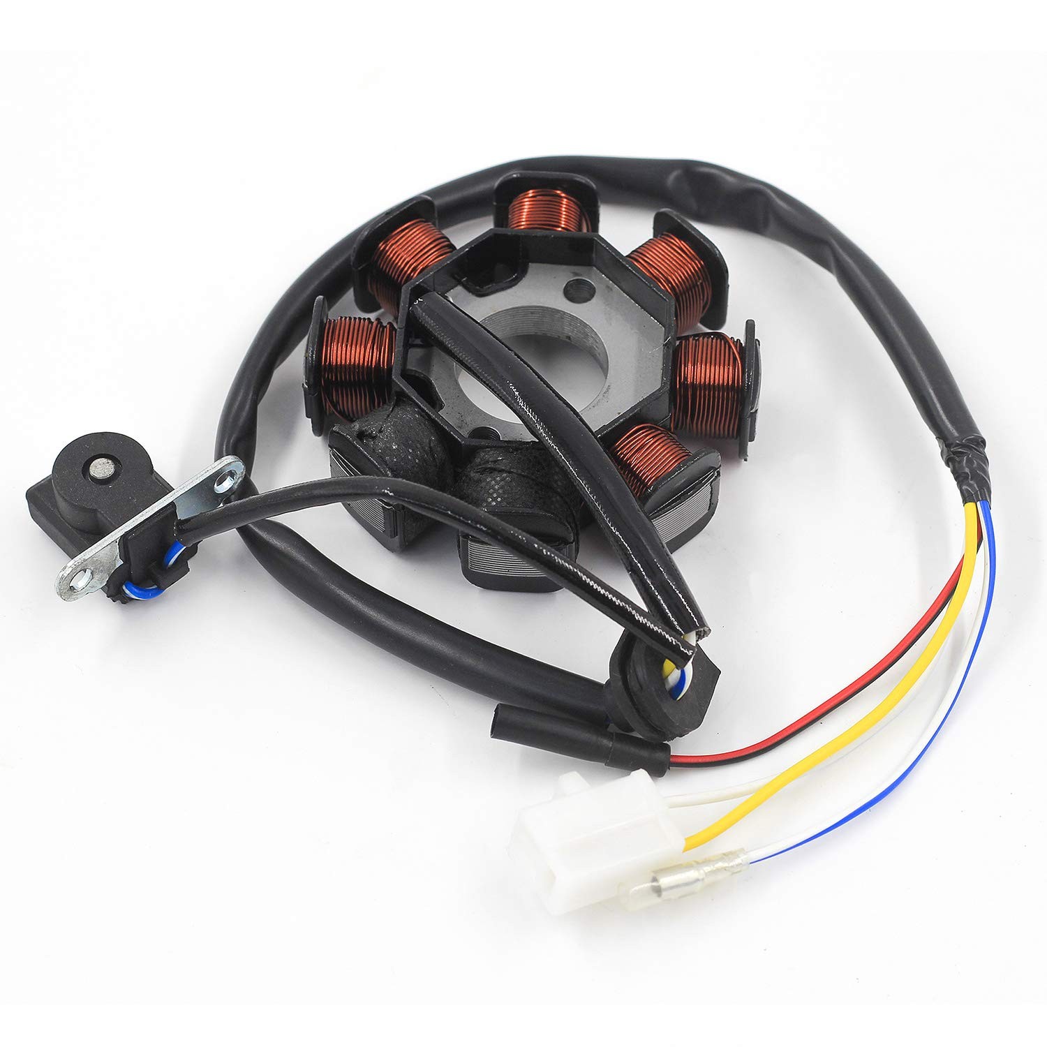 Ignition Stator Magneto 4 wire AC 8 Pole Coil for GY6 49cc 50cc 80cc 125cc 15... gallery