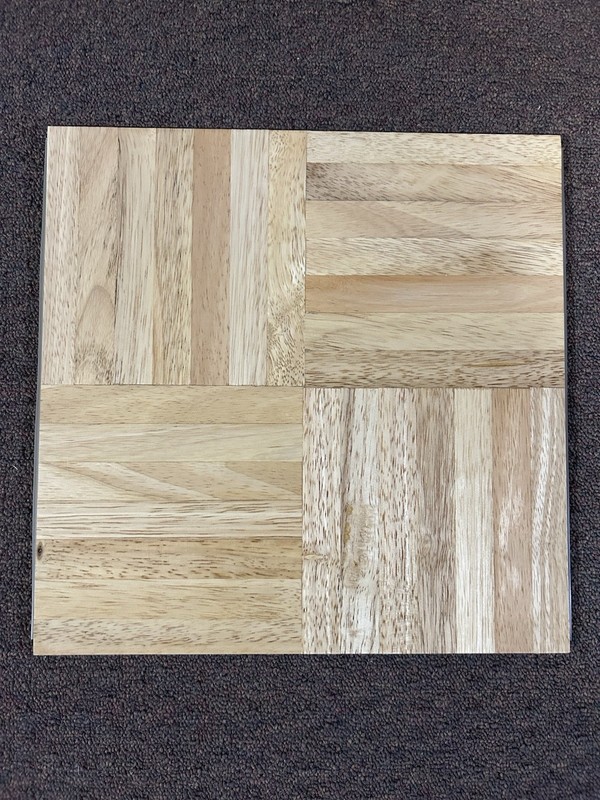 Parquet 12x12 Solid Beech Hardwood Tile Flooring (10 Tiles/Package) Swedeco NEW! gallery