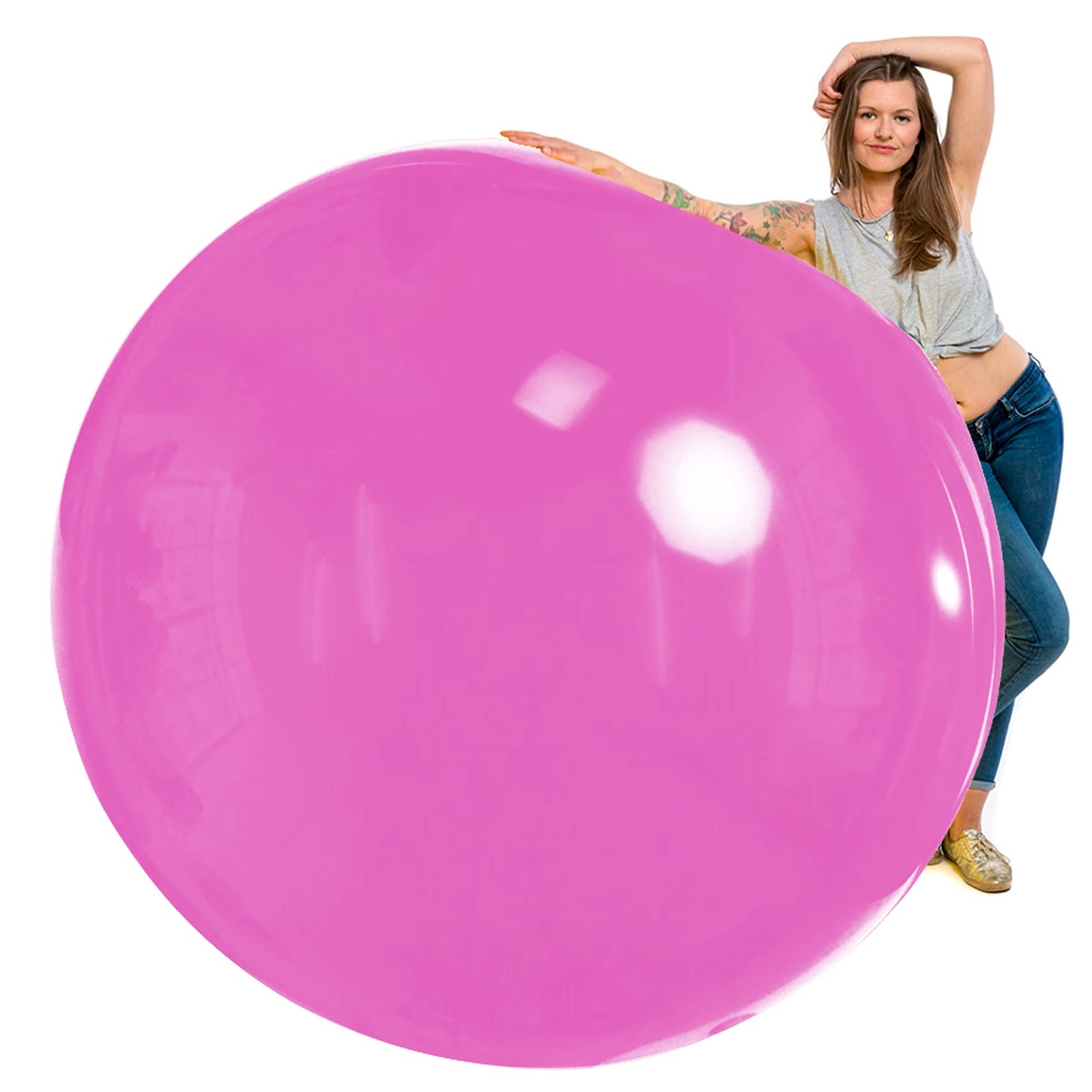 | 72 Inch Giant XL Balloons Pink | Extra Large Jumbo Party Balloons for Birth... gallery