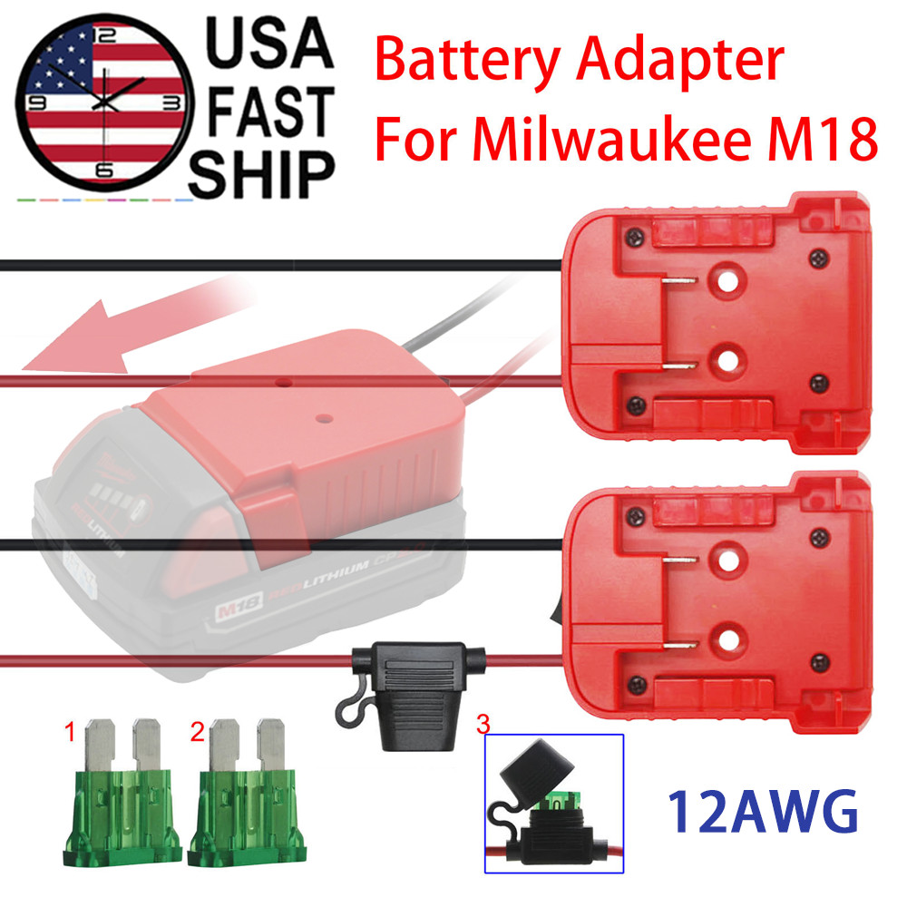 DIY Battery Adapter Power Wheels Dock Robotics Compatible with Milwaukee M18 18V gallery